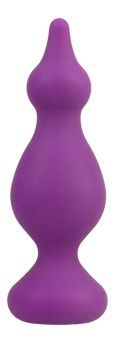 Анальний затор Adrien Lastic Amuse Medium Purple (M) з двома переходами, макс. діаметр 3,6см