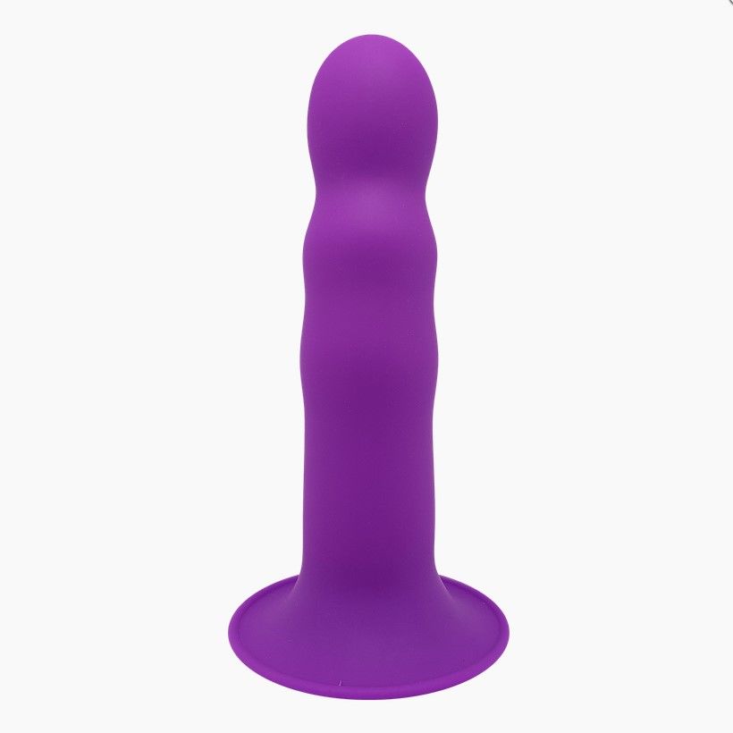 Ділдо з присоск Adrien Lastic Hitsens 3 Purple, відмінно для страпона, діаметр 4,1см, довжина 18,2см