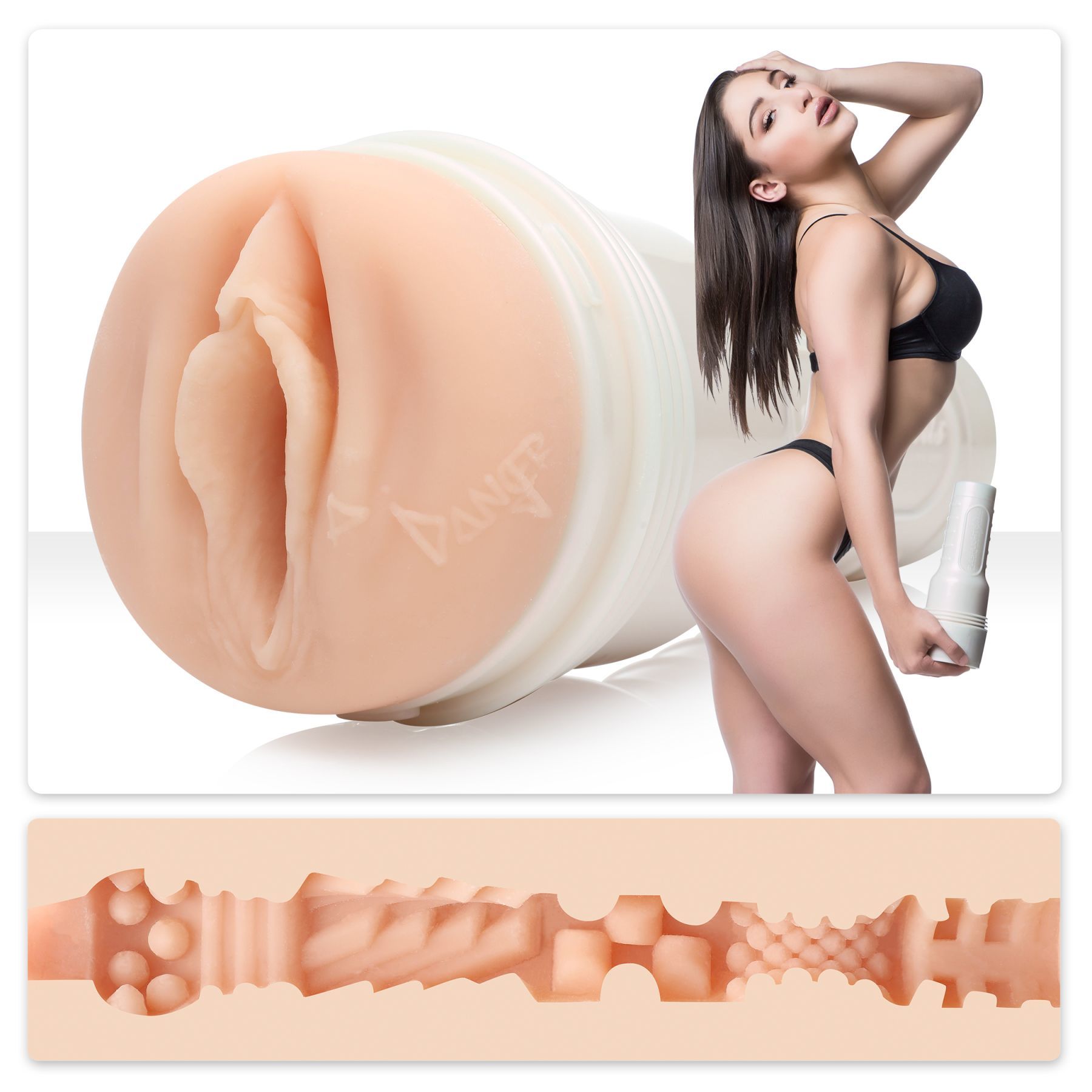 Мастурбатор Fleshlight Girls: Abella Danger - Danger, зі зліпками вагіни, дуже ніжний