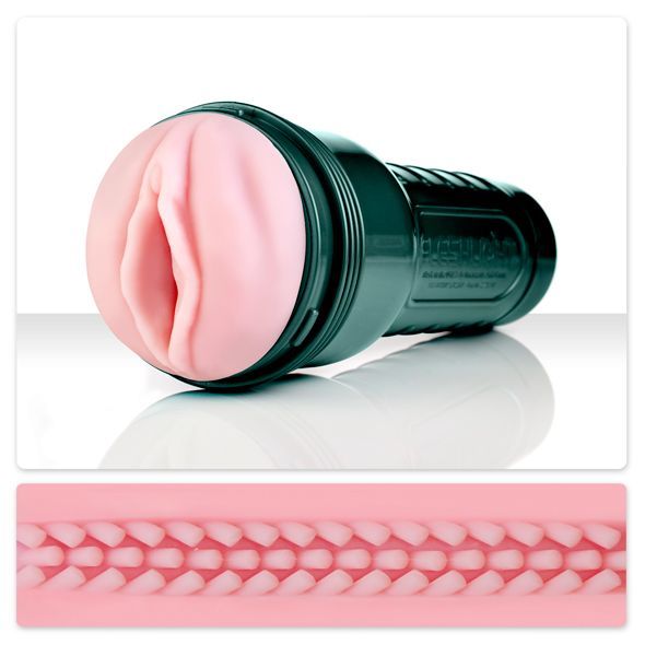 Мастурбатор з вібрацією Fleshlight Vibro Pink Lady Touch, три вібропулі, стимулюючий рельєф