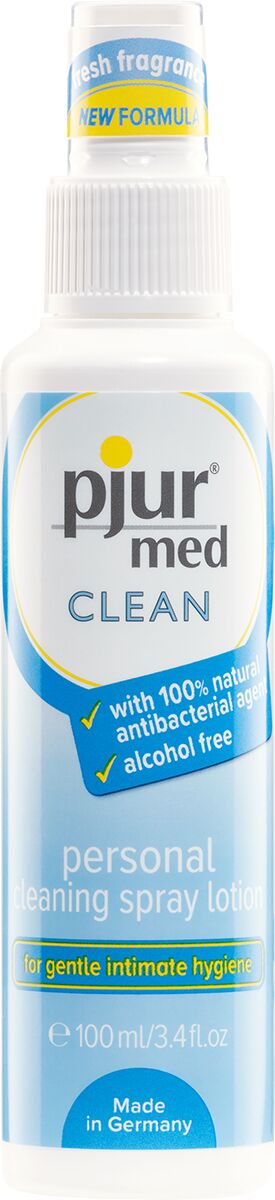 Очищаючий спрей pjur med CLEAN 100 мл для ніжної шкіри та іграшок, антибактеріальний