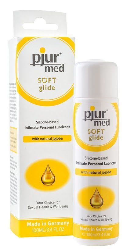 Силіконове мастило pjur MED Soft glide 100 мл з маслом жожоба для дуже сухої та чутливої ​​шкіри