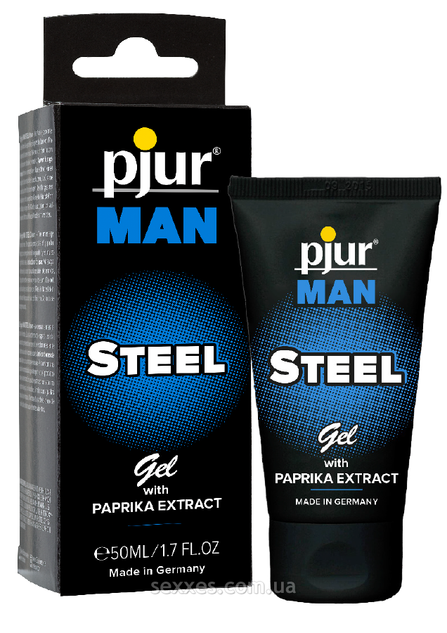 Гель для пеніса стимулюючий pjur MAN Steel Gel 50 ml з екстрактом паприки та ментолом