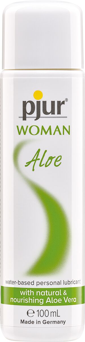 Лубрикант на водній основі pjur Woman Aloe 100 мл з екстрактом алое, зволожуючий, без парабенів