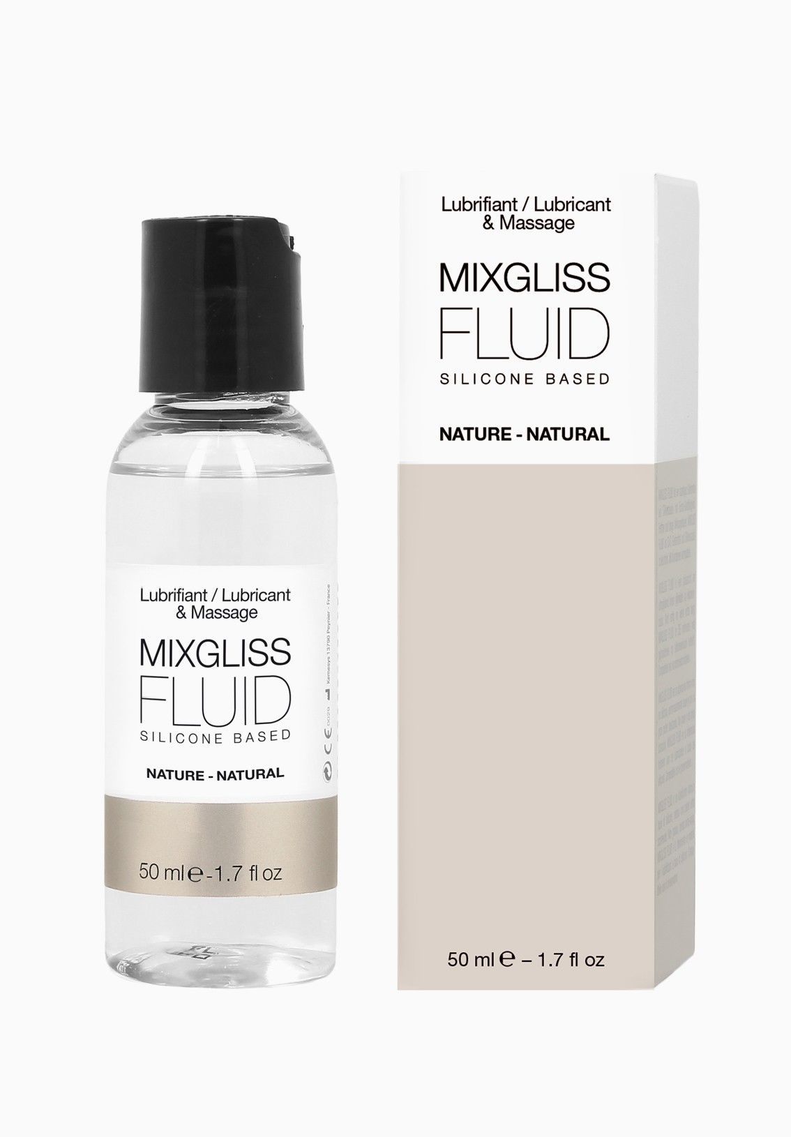 Лубрикант на силіконовій основі MixGliss FLUID NATURE (50 мл) без запаху