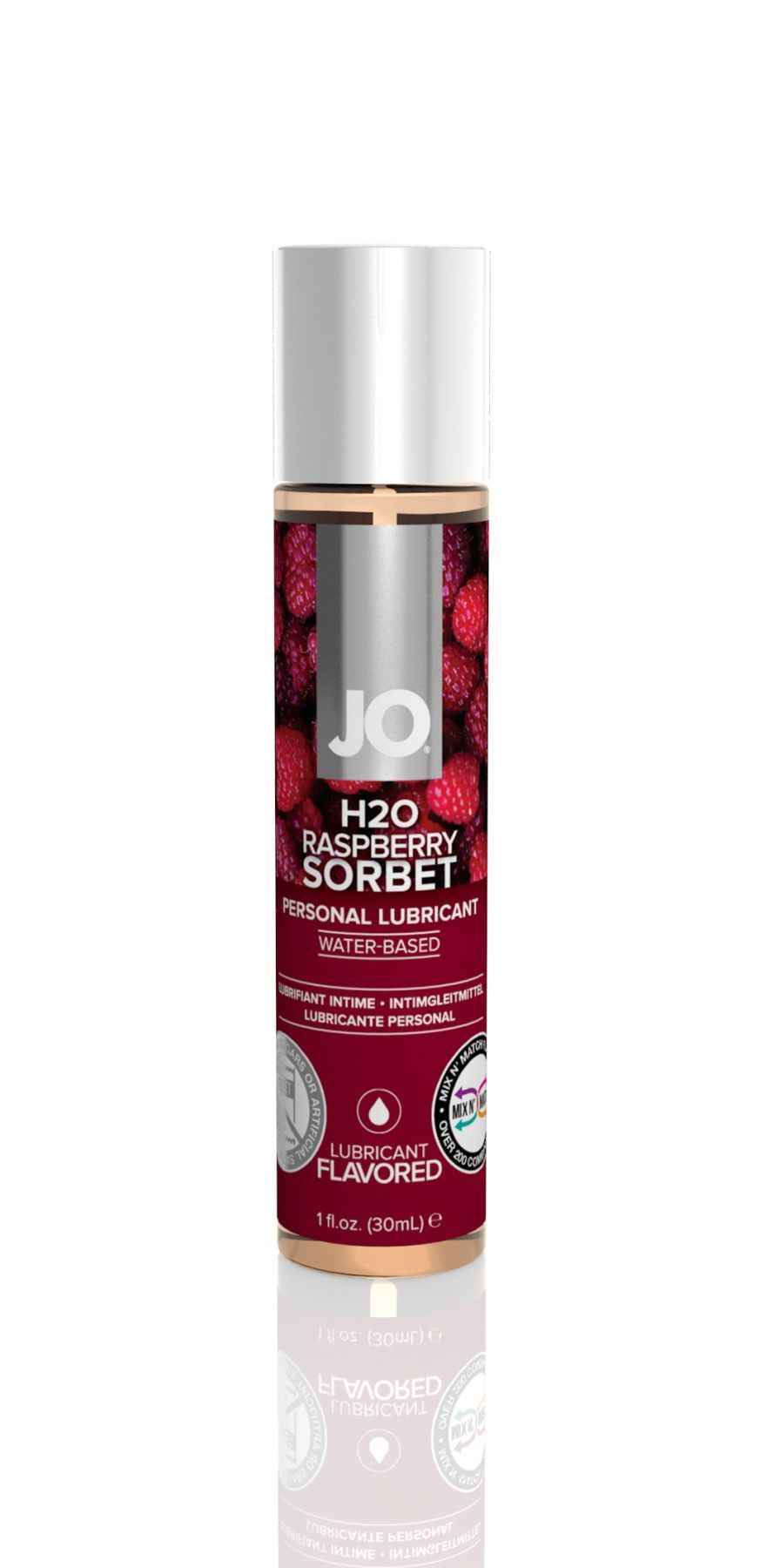 Мастило на водній основі System JO H2O - Raspberry Sorbet (30 мл) без цукру, рослинний гліцерин