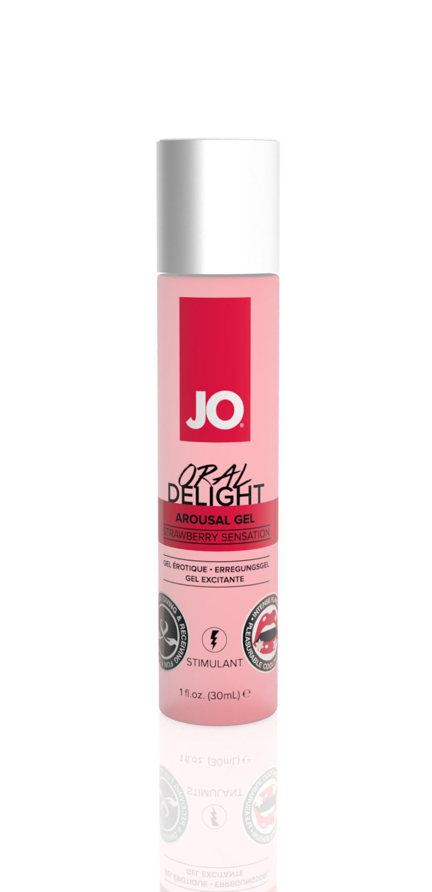 Гель для оральних пестощів System JO Oral Delight - Strawberry Sensation (30 мл), ефект холод-тепло