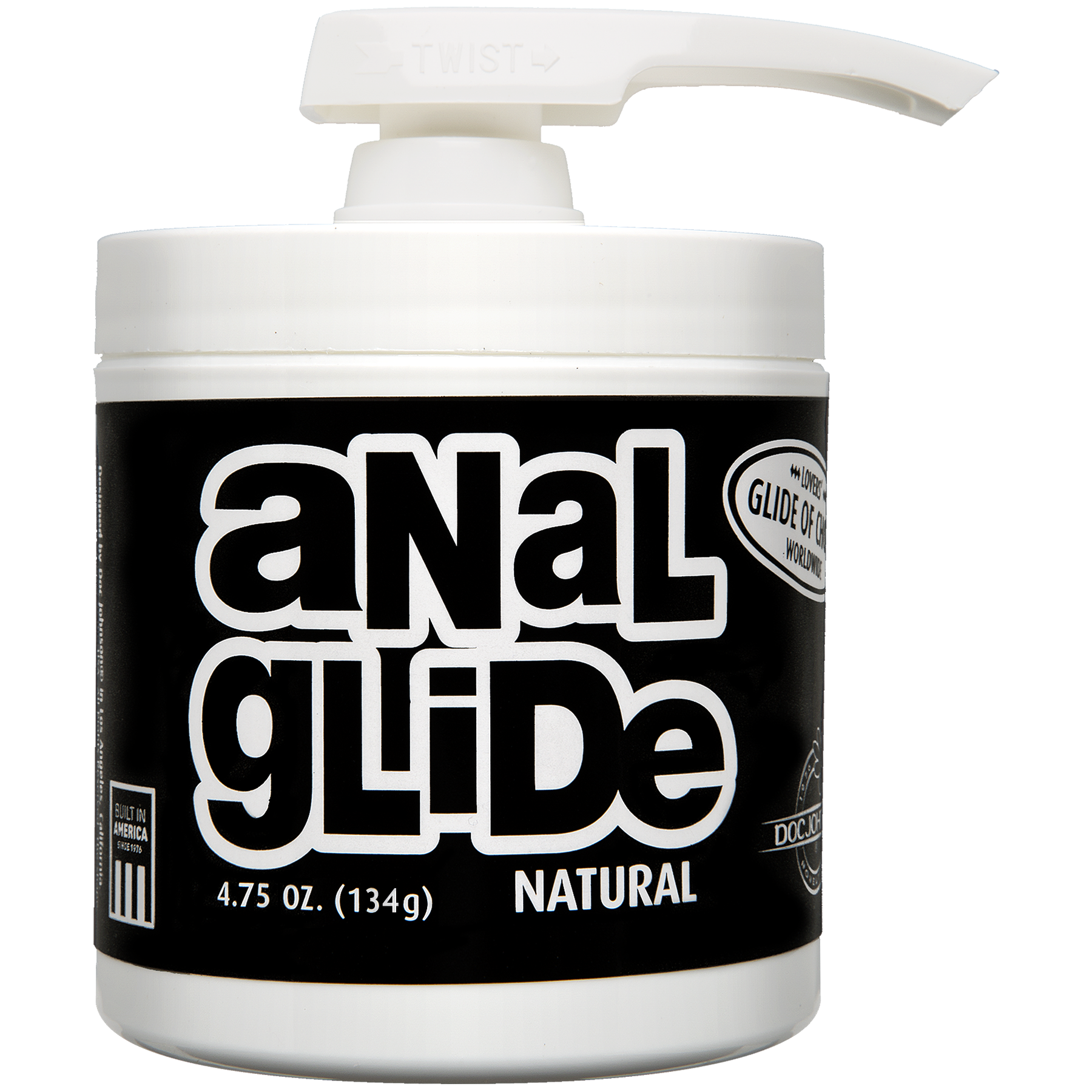 Анальне мастило на олійній основі Doc Johnson Anal Glide Natural (134 гр) тривале ковзання