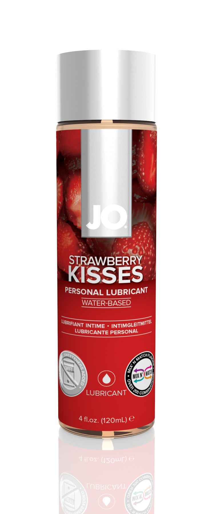 Мастило на водній основі System JO H2O - Strawberry Kiss (120 мл) без цукру, рослинний гліцерин