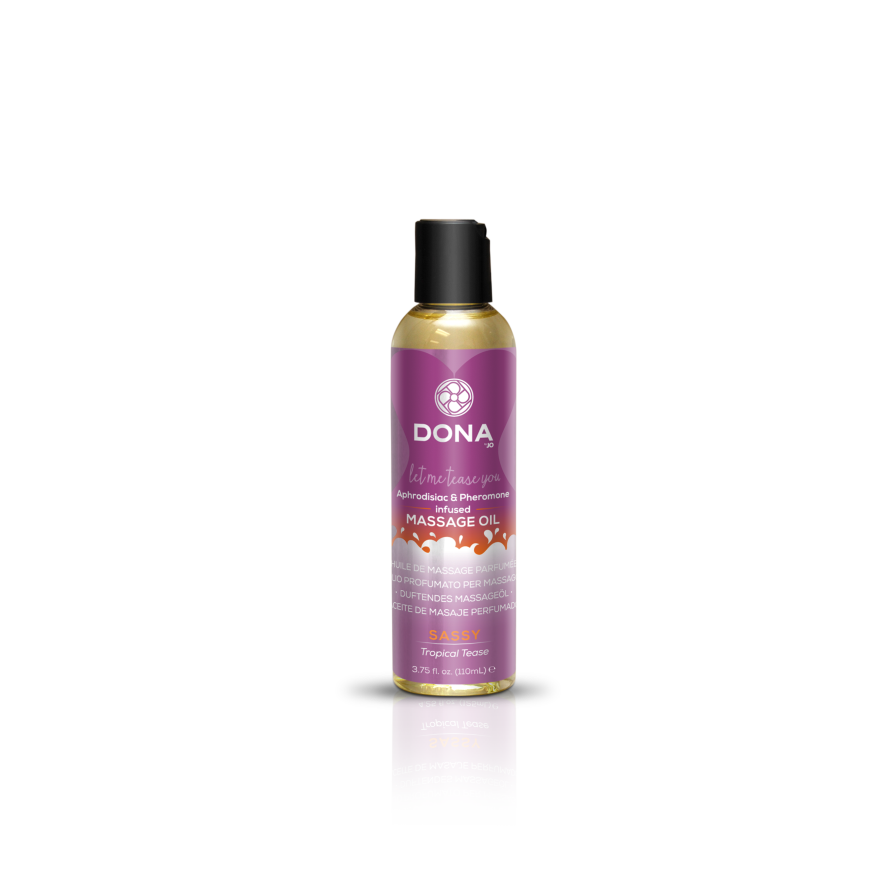 Масажна олія DONA Massage Oil SASSY - TROPICAL TEASE (110 мл) з феромонами та афродизіаками