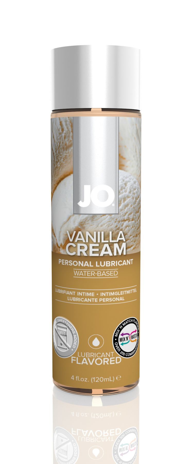 Мастило на водній основі System JO H2O - Vanilla Cream (120 мл) без цукру, рослинний гліцерин