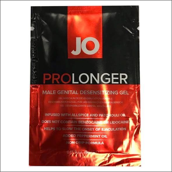 Пролонгер гель System JO Prolonger Gel (5 мл) з маслом перцевої м'яти, гвоздикового перцю та пачулі