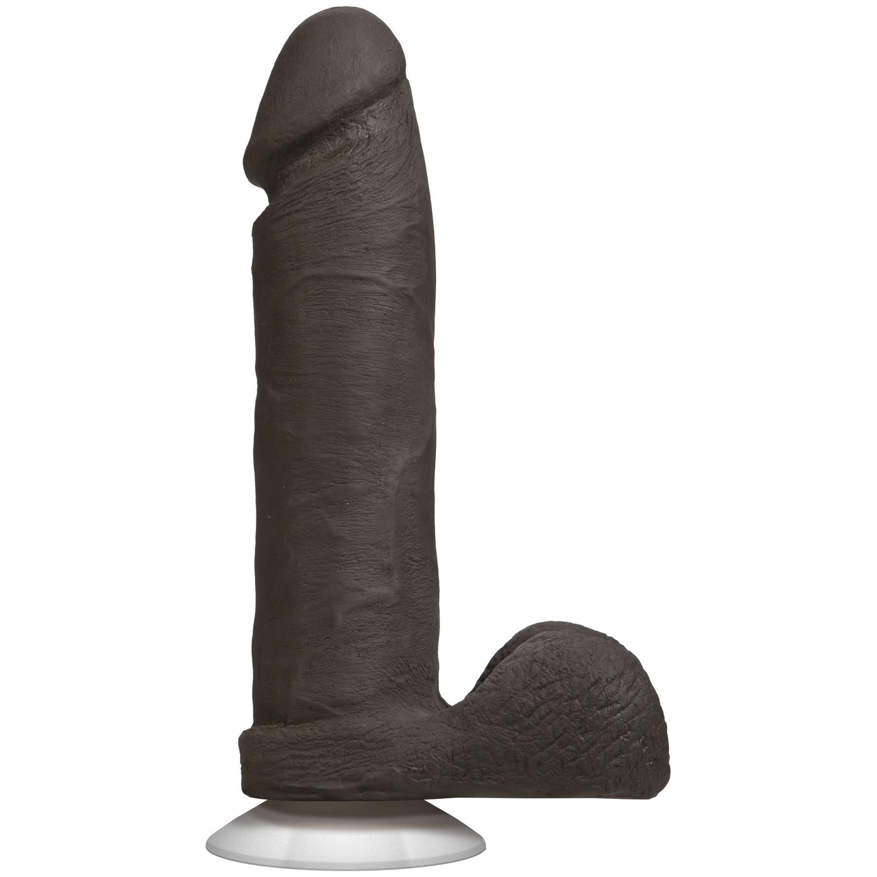 Фалоімітатор Doc Johnson The Realistic Cock 8 inch Black - ULTRASKYN, Vack-U-Lock, діаметр 5,1см