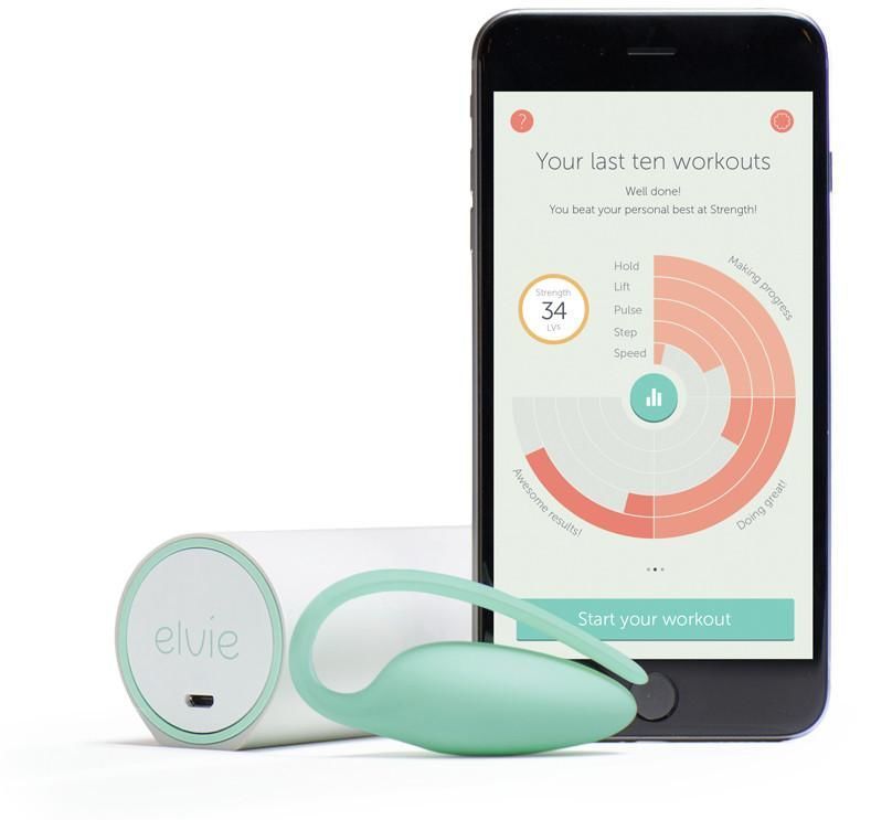 Преміум тренажер Кегеля Elvie Exercise Tracker, індукційна зарядка, PRO-додаток, без вібрації