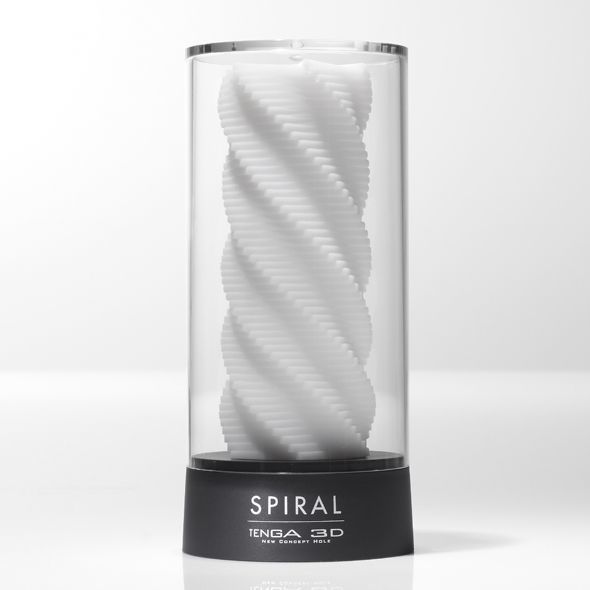 Мастурбатор Tenga 3D Spiral, дуже ніжний, з антибактеріального еластомеру зі сріблом