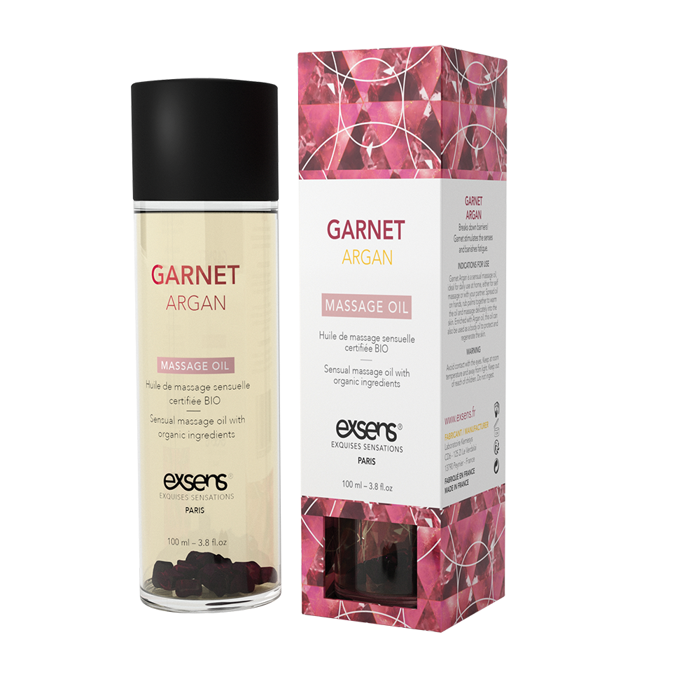 Масажна олія EXSENS Garnet Argan (чуттєва з гранатом) 100мл, натуральна