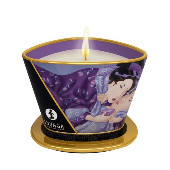 Масажна свічка Shunga Massage Candle - Exotic Fruits (170 мл) з афродизіаками