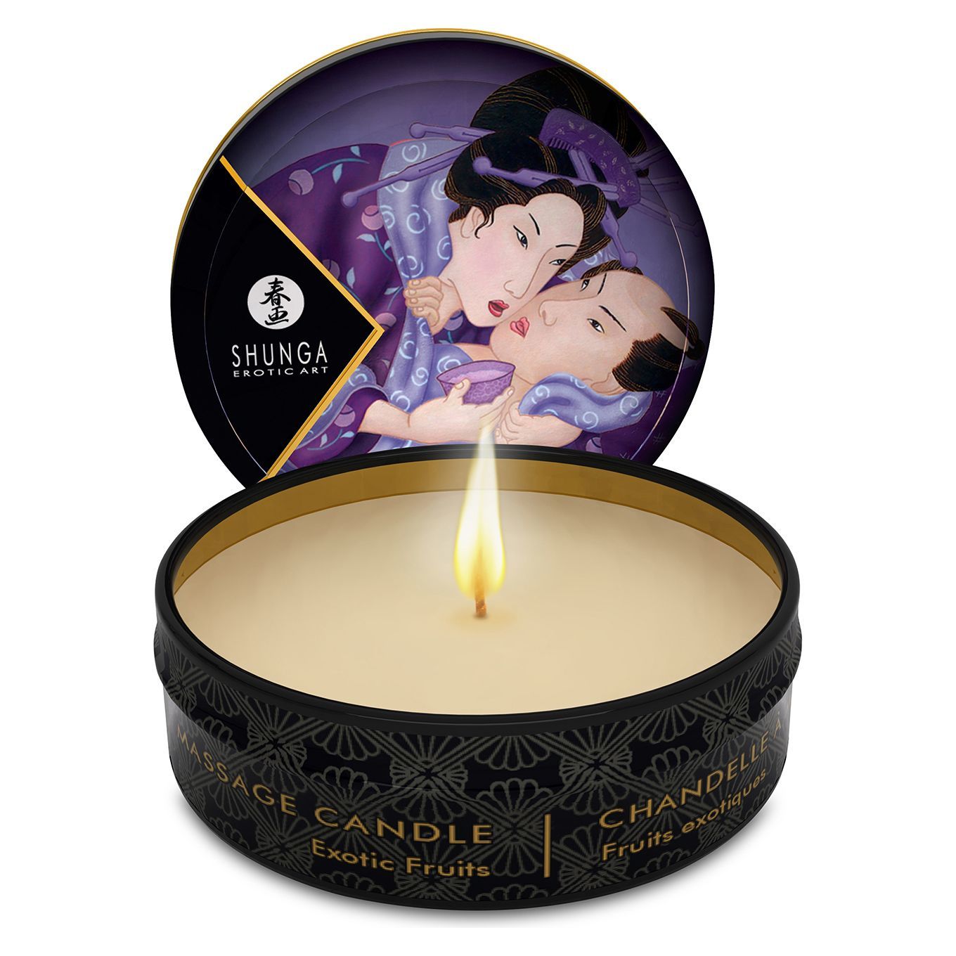 Масажна свічка Shunga Mini Massage Candle - Exotic Fruits (30 мл) з афродизіаками