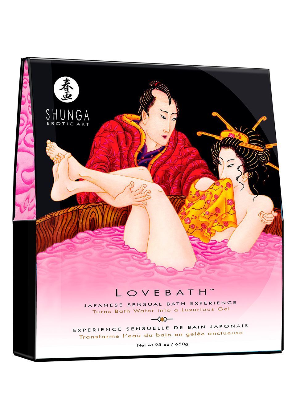 Гель для ванни Shunga LOVEBATH - Dragon Fruit 650гр, робить воду ароматним желе зі SPA ефектом