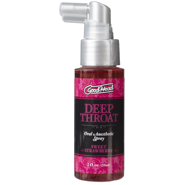 Спрей для мінету Doc Johnson GoodHead DeepThroat Spray – Sweet Strawberry 59 мл для глибокого мінету