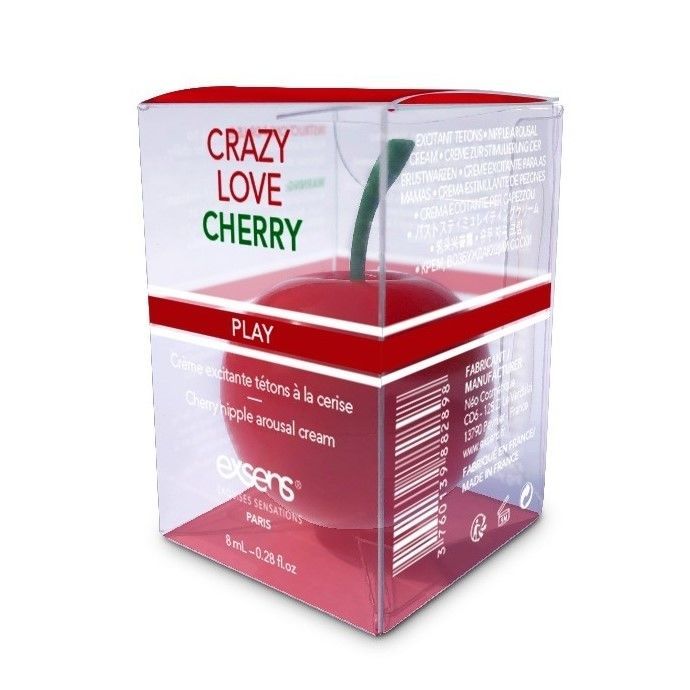 Збудливий крем для сосків EXSENS Crazy Love Cherry (8 мл) з жожоба та маслом Ши, їстівний