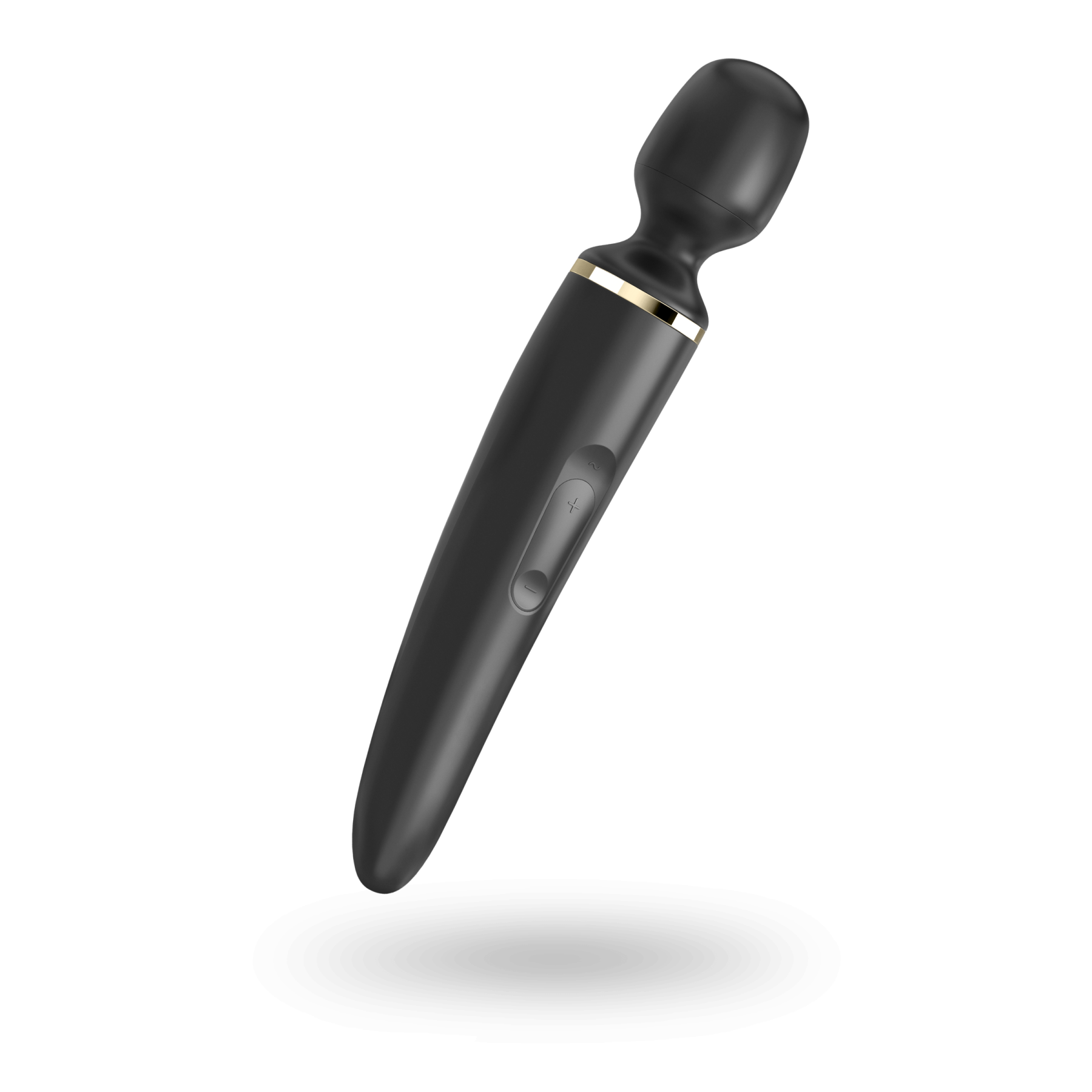 Вібромасажер Satisfyer Wand-er Woman (Black/Gold), водонепроникний, потужний, розмір XXL