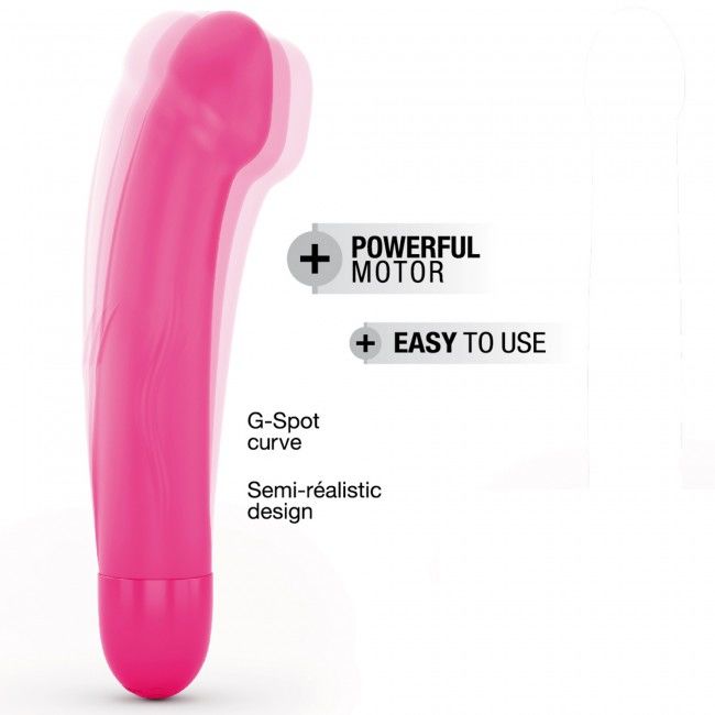 Вібратор Dorcel Real Vibration M Magenta 2.0, діам 3,7см, що перезаряджається, для точки G