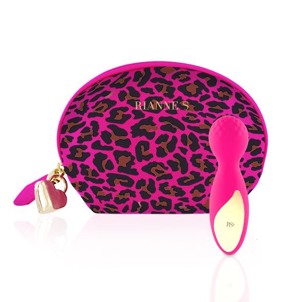 Міні-вібромасажер RIANNE S - Lovely Leopard Mini Wand Pink