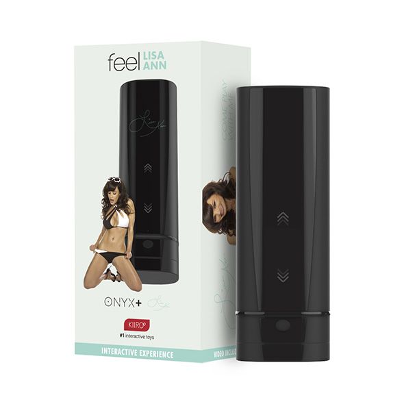 Мастурбатор Kiiroo Onyx+ Lisa Ann, 10 кілець, що стискаються, не треба рухати, теледильдоніка