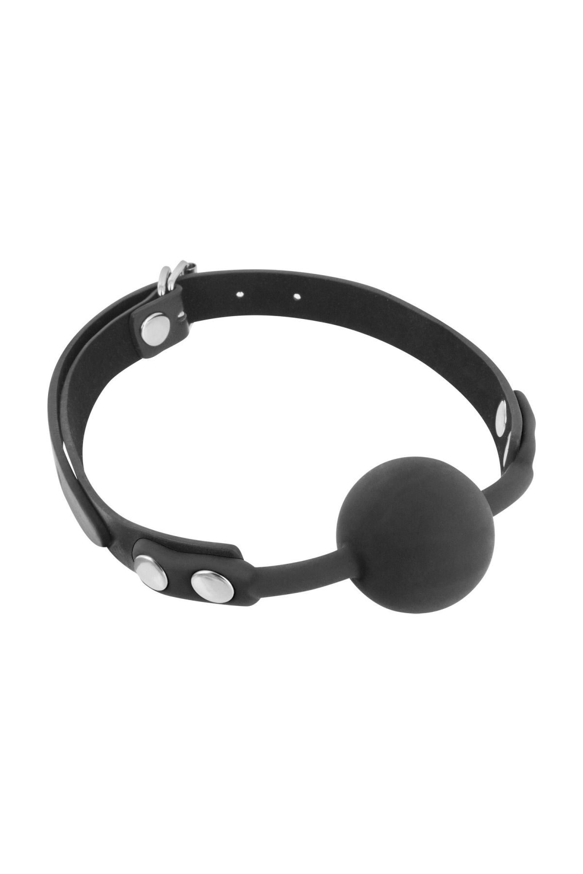 Класичний кляп із силіконовою кулькою Fetish Tentation Silicone Gag Ball Black