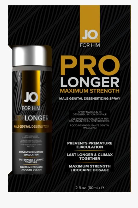 Пролонгуючий спрей System JO Prolonger Spray with Lidocaine (60 мл), не містить мінеральних масел