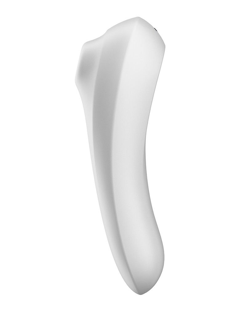 Смарт вібратор та вакуумний стимулятор 2-в-1 Satisfyer Dual Pleasure White