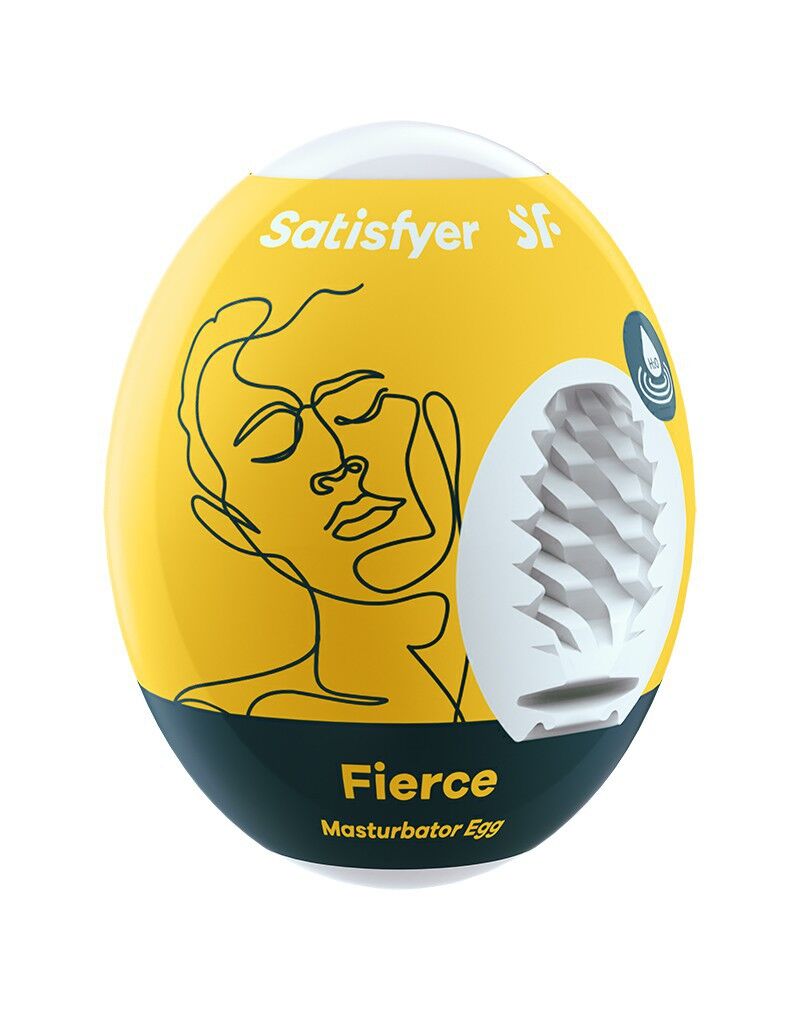 Самозмащувальний мастурбатор-яйце Satisfyer Egg Fierce, одноразовий, не вимагає мастила