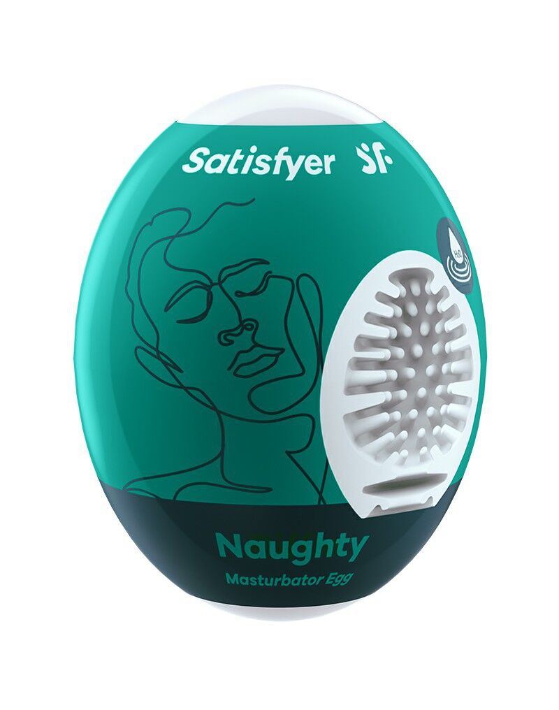 Самозмащувальний мастурбатор-яйце Satisfyer Egg Naughty, одноразовий, не вимагає мастила